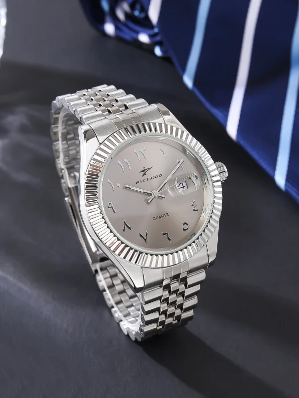 ساعة كوارتز رياضية من الفولاذ المقاوم للصدأ للرجال، ساعة يد فاخرة للأعمال، كرونوغراف Reloj للرجال والنساء، هدية عيد ميلاد