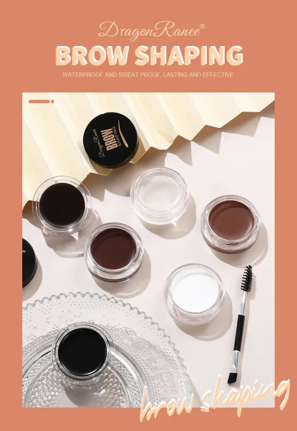 دراجون راني 6 ألوان وايلد كريم تصفيف الحواجب كريم تصفيف الحواجب جل الصابون الشمع الأبيض كريم الحواجب