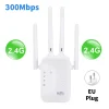 Kebidumei 1200/300Mbps واي فاي مكرر مكبر للصوت 2.4G 5G شبكة المتوسع المدى موسع إشارة WiFi الداعم لاسلكي واي فاي راوتر