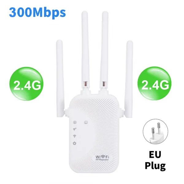 Kebidumei 1200/300Mbps واي فاي مكرر مكبر للصوت 2.4G 5G شبكة المتوسع المدى موسع إشارة WiFi الداعم لاسلكي واي فاي راوتر