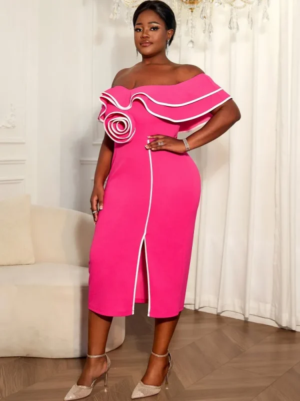 فساتين أفريقية للنساء أنيقة للربيع والصيف فستان داشيكي متوسط الطول بأكمام قصيرة للسيدات للسهرة الملابس الأفريقية التقليدية 2026