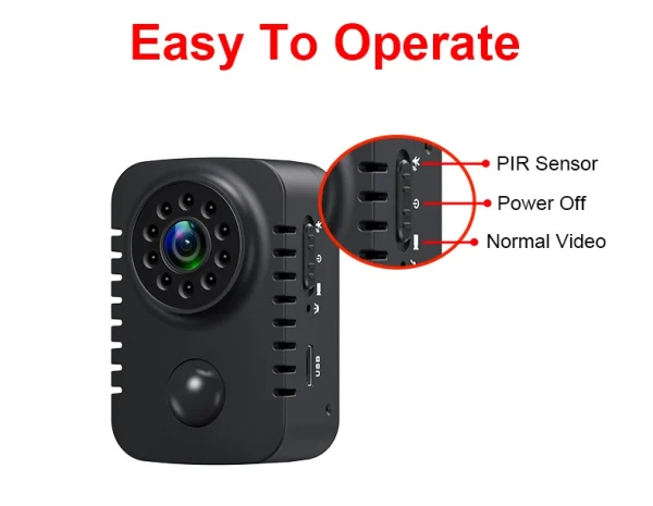 MD29 HD كاميرا يمكن حملها بالجسم 1080P كاميرات الجيب الأمنية الحركة المنشط كاميرا مربية صغيرة للسيارات الاستعداد Espia كاميرا ويب 8H العمل