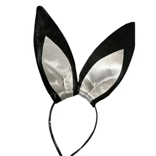 أزياء الهالوين النسائية، قفازات وياقة آذان أرنب لطيفة وبذلة لأزياء الحفلات التنكرية