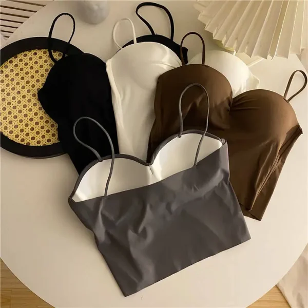 1 قطعة شعبية كول الصلبة محبوك اليوغا تي شيرت بدون أكمام للجيم الصدرية سلس الجلد ودية U-الظهر سترة مع وسادة الصدر الثابتة الحمالة للنساء