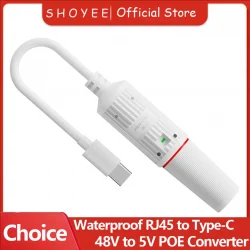 48V to 5V Water proof PoE Converter, RJ45 Port Output 5V/2A, IEEE802.3af/at for Passive 5V Devices