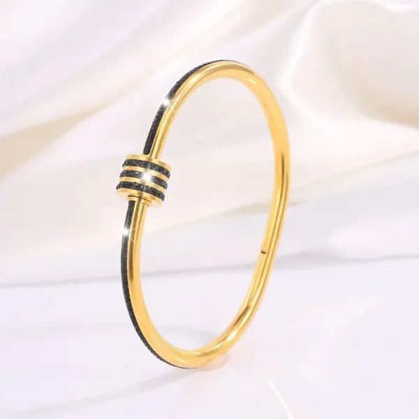 ZAKOL 5/1 قطعة تألق زركونيا مطعمة سوار الفولاذ المقاوم للصدأ مجموعة للنساء تكويم أساور موضة غير يتلاشى مجوهرات هدية