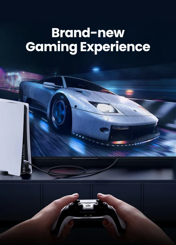 كابل إيثرنت UGREEN CAT 8 عالي السرعة مضفر 40 جيجابت في الثانية 2000 ميجاهرتز لشبكة Lan سلك RJ45 محمي داخلي لجهاز التوجيه PC PS5 مودم Xbox