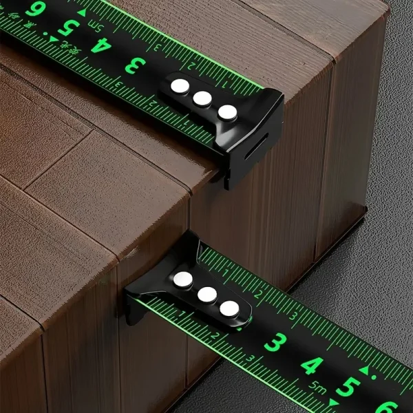 3-5-7-10 متر شريط الفلورسنت قياس الدقة مقياس سميك مقاوم للماء ومقاومة للاهتراء أداة قياس متعددة الأغراض