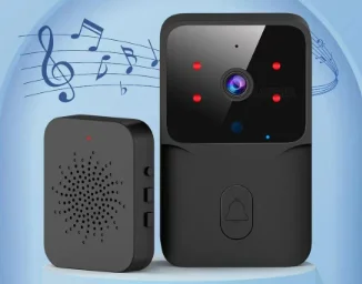 جرس باب فيديو منخفض الطاقة، وصلة واي فاي، نوع قابل لإعادة الشحن، جرس باب رؤية ليلية، أمان ذكي عالي الدقة، 1 إلى 1 اتصال داخلي منزلي