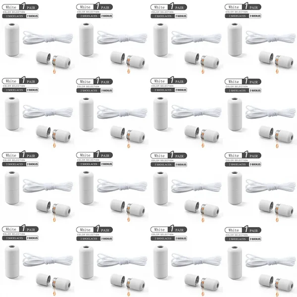 Elastic No Tie Shoelaces Semicircle Shoe Laces For Kids and Adult Sneakers Shoelace Quick Lazy Metal Lock Laces Shoe Strings