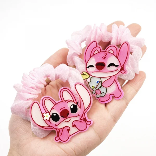 3/5/10 قطعة ديزني غرزة دائرة الشعر غرزة الملاك ‌ليلو و غرزة‌ عنصر الشعر حبل الكرتون متعة ارتداء اليومي هدايا إكسسوارات الشعر