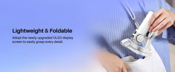 AOCHUAN Smart X2 3 Axis Gimbal Stabilizer للهواتف الذكية iPhone و Android Gimbal مع شاشة LED مدمجة لعمود التمديد