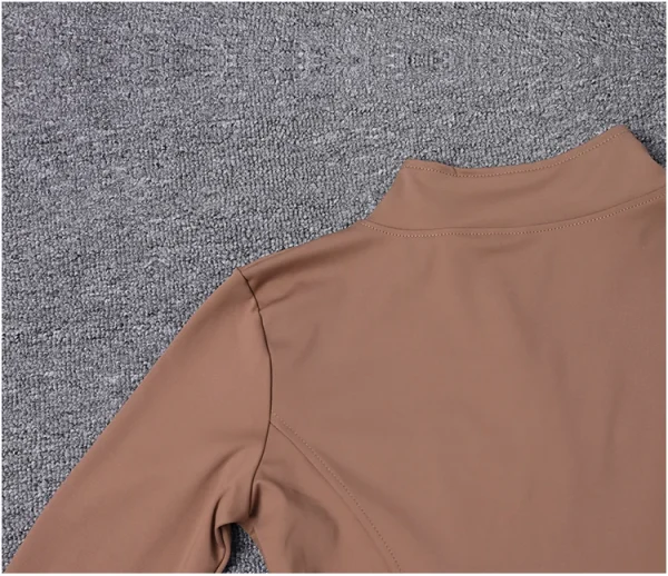 سترة رياضية نسائية بأكمام طويلة، معطف للتمرين في صالة الألعاب الرياضية، ملابس رياضية لليوجا