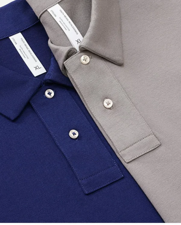 275 جرامًا من القطن الخالص بلون فضفاض قصير الأكمام قميص بولو قم بتخصيص تصميم نص الصورة الخاص بك للنساء والرجال