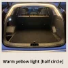 إضاءة صندوق السيارة عالية السطوع، الإضاءة المحيطة، الديكور الداخلي، أسلاك LED، شريط إضاءة الباب الخلفي بدون مستشعر تلقائي