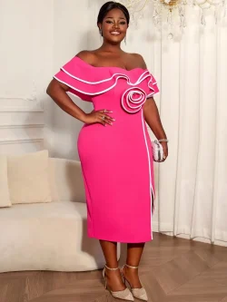 فساتين أفريقية للنساء أنيقة للربيع والصيف فستان داشيكي متوسط الطول بأكمام قصيرة للسيدات للسهرة الملابس الأفريقية التقليدية 2026