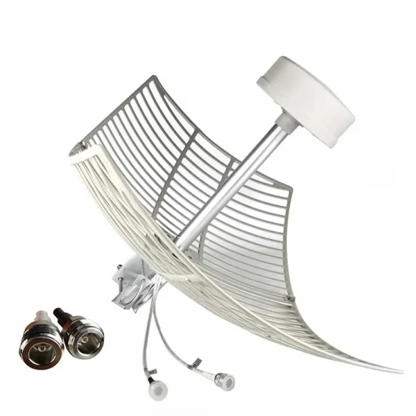 هوائي MIMO خارجي لشبكات 5G/4G/3G/2G، 600-6000 ميجاهرتز، مكاسب عالية 2X30dBi، تغذية خارجية طويلة المدى، لـ STC Zain Mobily