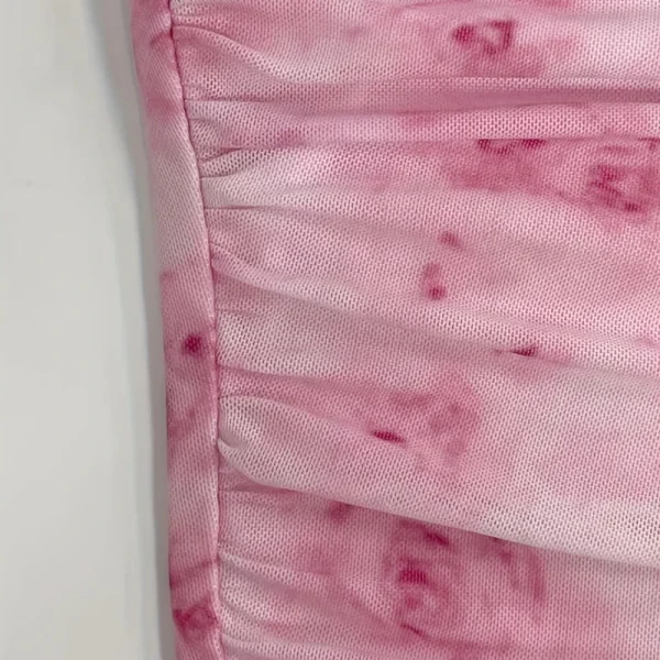 Solid Tie Shoulder Ruched Wide Strap Slim Fit Crop Top for Women Summer 2025 Y2K Clothes Pink Backless Cami Top Streetwear