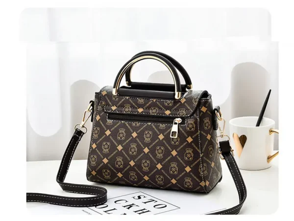 حقيبة كتف جديدة للنساء حقيبة حمل فاخرة حقيبة يد نسائية حقائب يد جلدية مطبوعة مشبك كتف واحد حقيبة ممتدة