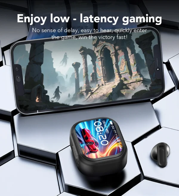 【HTC NE20】سماعات بلوتوث V6.0 سماعات أذن مترجم AI سماعات أذن OWS LCD تعمل باللمس سماعات رياضية لاسلكية HD صوت ستيريو طويل العمر