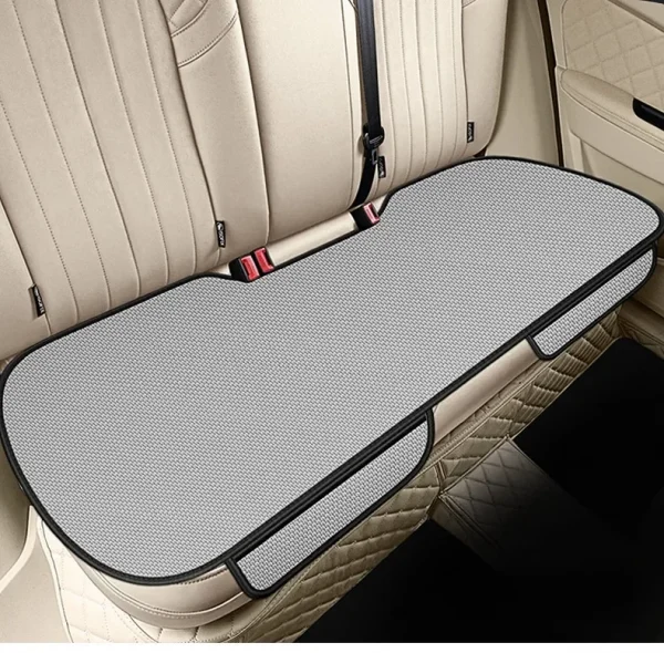 وسادة مقعد السيارة من الحرير الجليدي المسامي، مقاومة للانزلاق ومقاومة للاهتراء، غطاء مقعد السيارة من الحرير الجليدي بلون سادة، تناسب معظم السيارات عالميًا