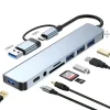 USB-C HUB Type-C Splitter Thunderbolt 3 Dock محول الكمبيوتر المحمول