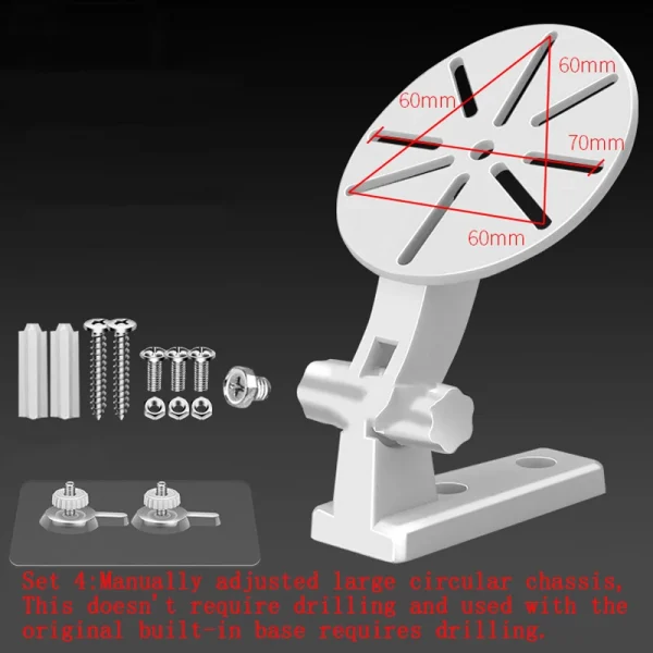 دعامة حائط لدعم الكاميرا العالمية، ملحقات مراقبة أمان الكاميرا الداخلية، دعم الكاميرا ورف حامل القاعدة