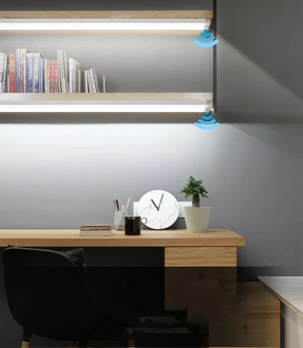 لاسلكي USB قابل لإعادة الشحن مستشعر حركة LED مصباح بار التعريفي ضوء الليل المحمولة اللاسلكي مصباح الخزانة المغناطيسي للمطبخ