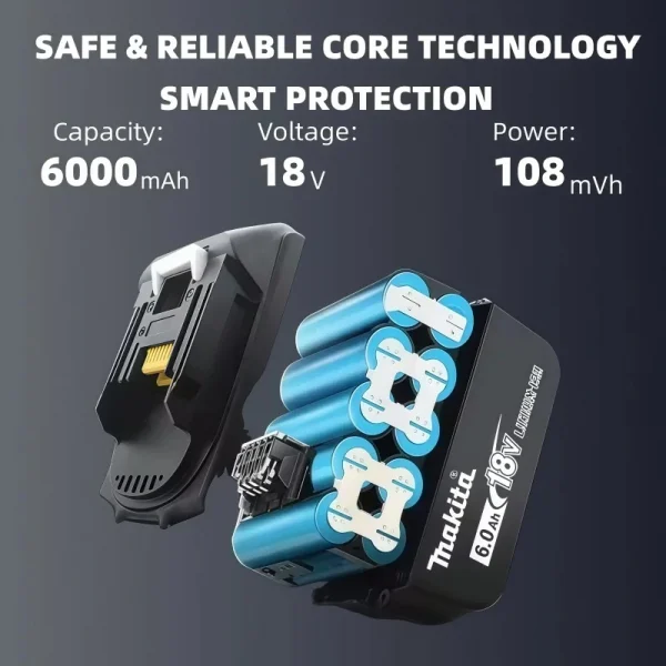 5Ah 6Ah 9Ah Fast DHL DELIVERY 100٪ بطارية أداة ماكيتا 18 فولت الأصلية ، لبطارية ماكيتا 18 فولت BL1850B BL1840B BL1830B BL1815️️