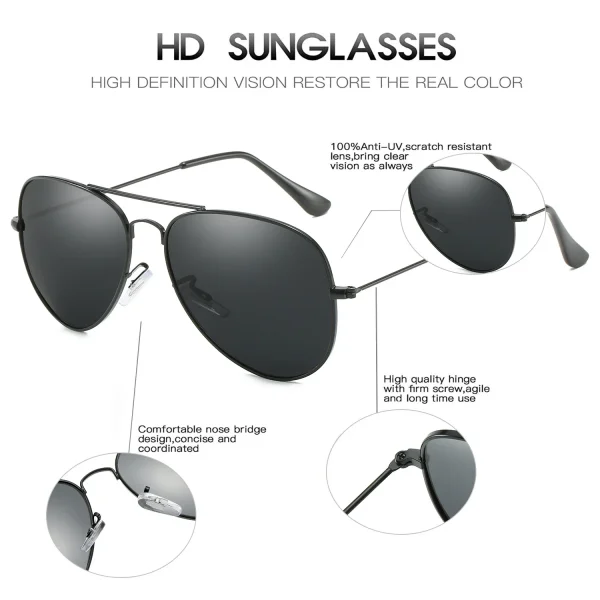 الفاخرة الرجال الاستقطاب النظارات الشمسية العلامة التجارية مصمم مربع النساء الرجال خمر القيادة الدراجات نظارات UV400 الذكور النظارات الشمسية