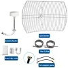 5G Ultra Wide-band Dual Polarized Directional Grid Parabolic Antenna 2*30dBi for Improve 5G 4G CPE MIMO Router Network Speed