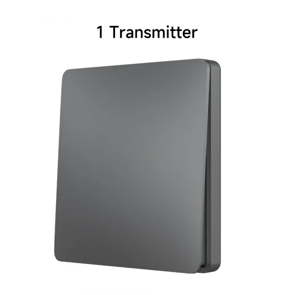 QX-305 Gray Self-powered wireless Remote Control Light Switch RF433Mhz 1/2 way Electric Switch