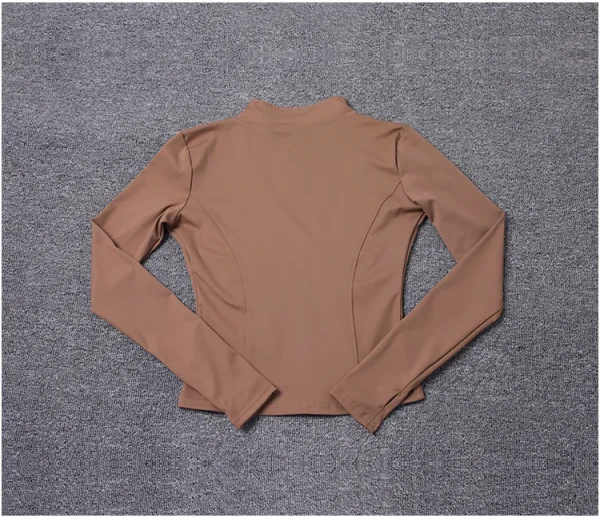 سترة رياضية نسائية بأكمام طويلة، معطف للتمرين في صالة الألعاب الرياضية، ملابس رياضية لليوجا