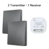 QX-305 Gray Self-powered wireless Remote Control Light Switch RF433Mhz 1/2 way Electric Switch