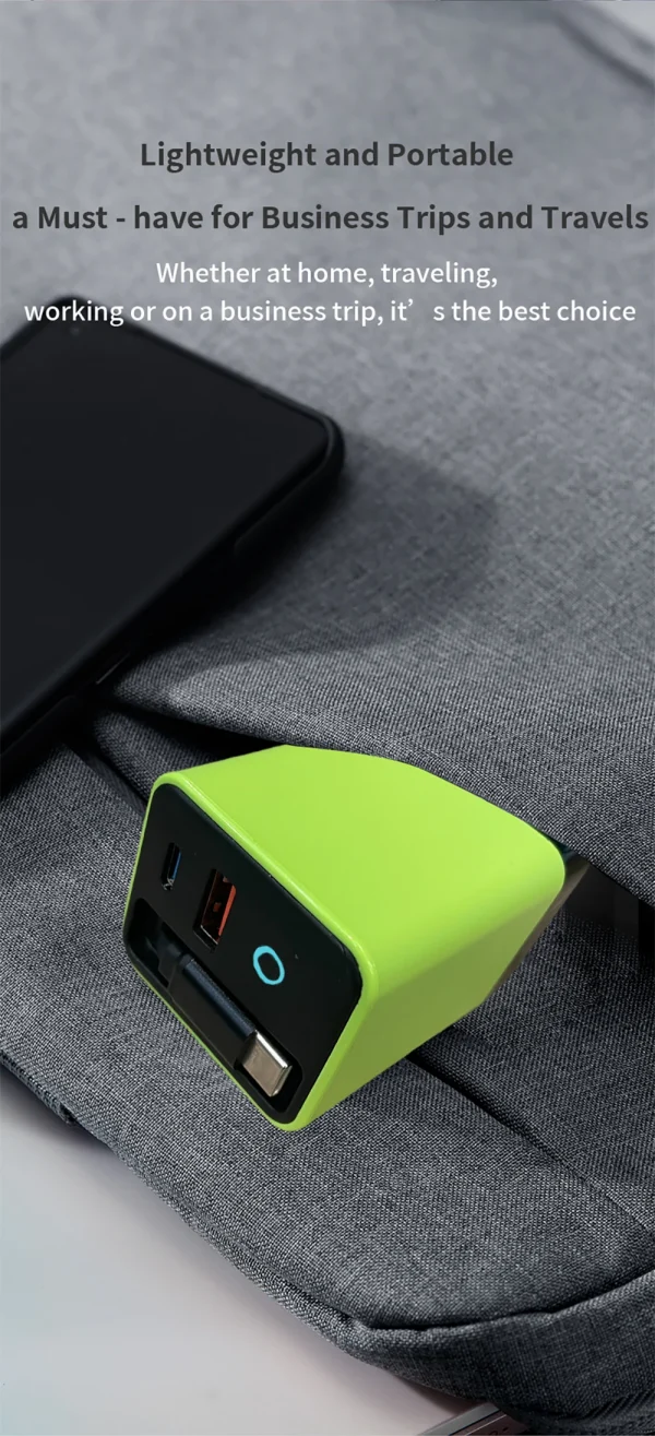 شاحن هاتف USB سريع للغاية 80 وات من النوع C كابل USB C تلسكوبي لأجهزة Iphone 16 15 والكمبيوتر المحمول Samsung مع ضوء