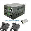 1 Pair Fiber Optical Media Converter 1 Port SFP to 1 RJ45 Gigabit Optical Fiber Ethernet 10/100/1000M