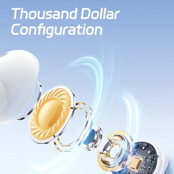 سماعات بلوتوث لاسلكية جديدة، صوت واضح هاي فاي، ملاءمة مريحة، لمسة ذكية، إلغاء الضوضاء، مثالية لاستخدام الموسيقى