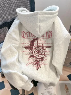 العصرية الأكثر مبيعا النمط الأمريكي جديد الخريف الشتاء مقنعين البلوز الصوف الدفء مريحة تنوعا لينة كلا البالغين الرجال