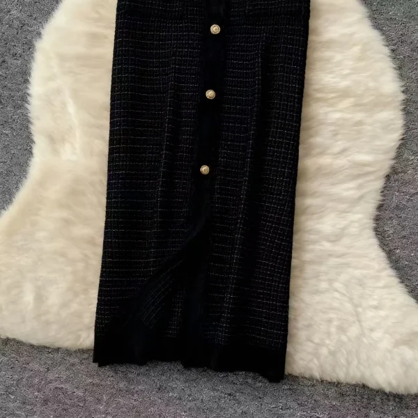 فستان نسائي أنيق مخطط برقبة على شكل حرف V صيفي بأكمام قصيرة ومتماسك بشرابة فساتين ضيقة للنساء