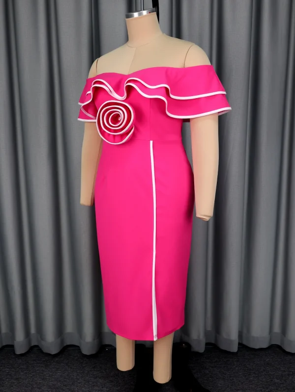 فساتين أفريقية للنساء أنيقة للربيع والصيف فستان داشيكي متوسط الطول بأكمام قصيرة للسيدات للسهرة الملابس الأفريقية التقليدية 2026