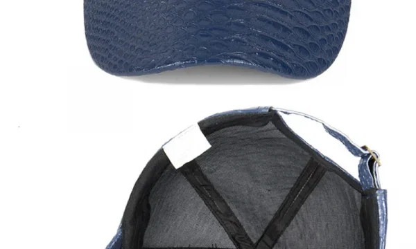 الرجال النساء رواية التمساح نمط بولي Leather الجلود الشرير ظلة قبعة بيسبول الربيع الرياضة واقية من الشمس الهيب هوب الرقص قابل للتعديل قبعة U13