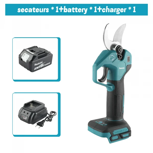 ماكيتا 45 مللي متر اللاسلكي فرش الكهربائية تشذيب القص شجرة بونساي المقلم فروع القاطع أداة السلطة لبطارية ماكيتا 18 فولت