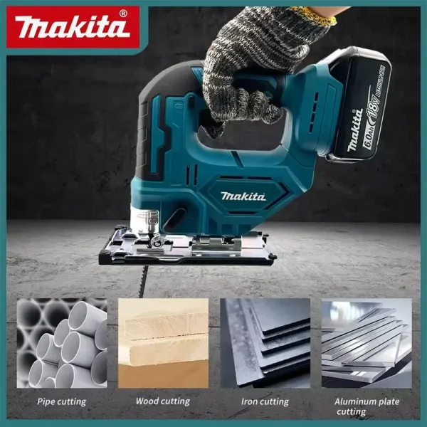 ماكيتا DJV182Z اللاسلكي 18 فولت بطارية ليثيوم قابلة للشحن منشار كهربائي منشار منحنى المنشار النجارة قطع متعددة الوظائف المنشار