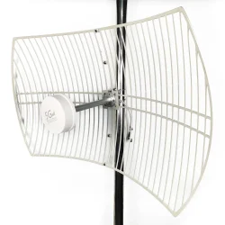 5G Ultra Wide-band Dual Polarized Directional Grid Parabolic Antenna 2*30dBi for Improve 5G 4G CPE MIMO Router Network Speed