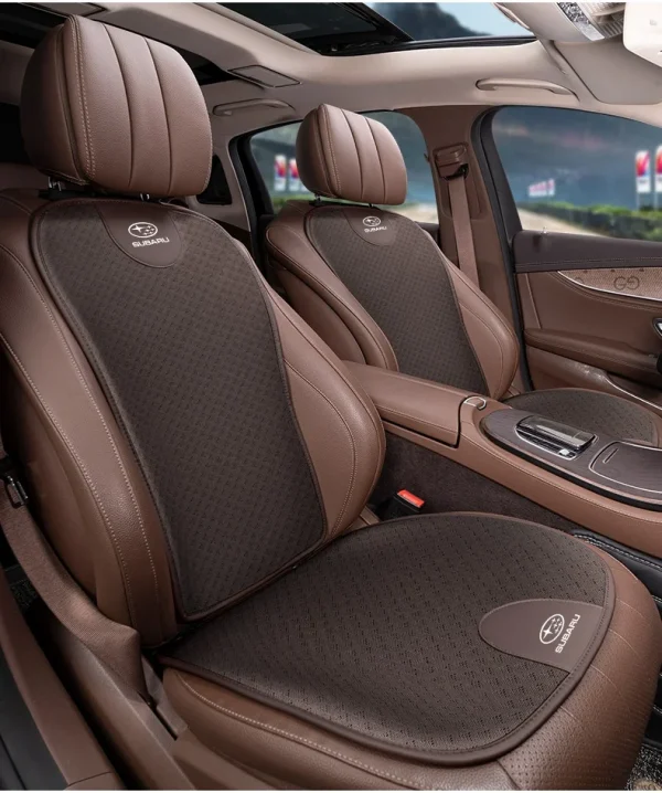 وسادة مقعد السيارة الحرير الجليد تنفس غطاء مقعد السيارة لسوبارو STI Brz Wrx Xv صعود فورستر Outback امبريزا ليجاسي اكسسوارات