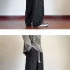 Summer Straight Chino Corduroy Men's Spring New Fashion Retro Sports Pants Loose Wide-legged Casual