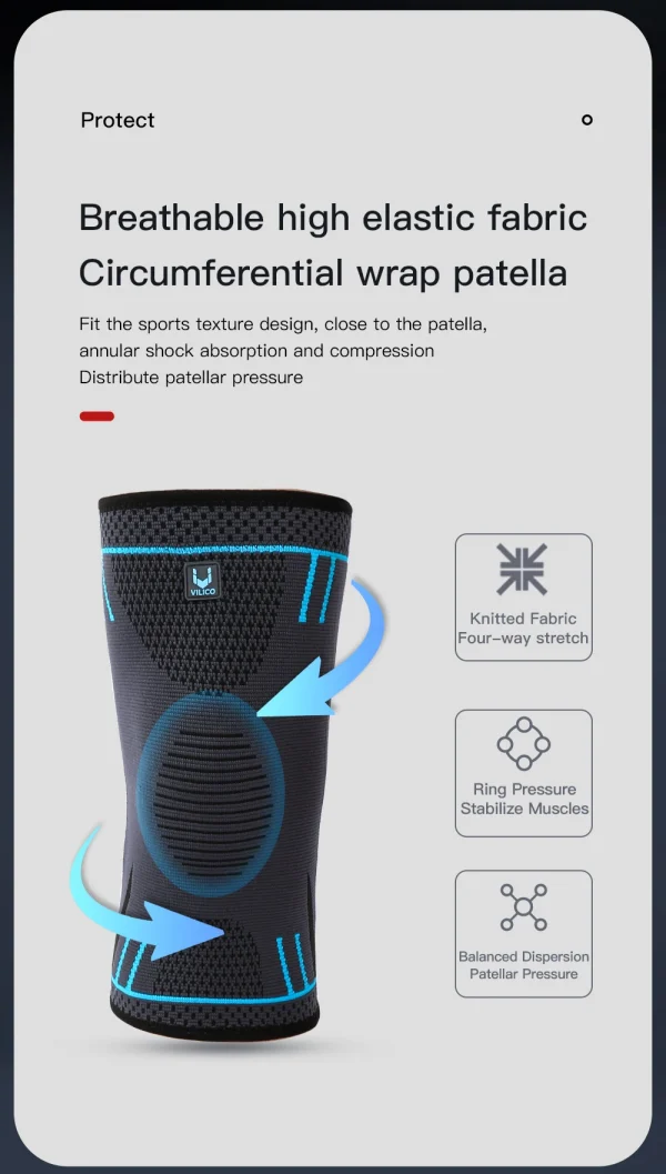 1 قطعة دعم الركبة ضغط كم مرونة تنفس منصات الركبة هدفين الينابيع رياضة الرياضة حامي كرة السلة الكرة الطائرة تشغيل