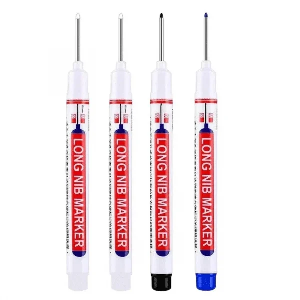 4 قطعة/المجموعة 20 مللي متر ثقب عميق طويل بنك الاستثمار القومي رئيس علامات للمعادن ثقب القلم مقاوم للماء الحمام النجارة الديكور متعددة الأغراض