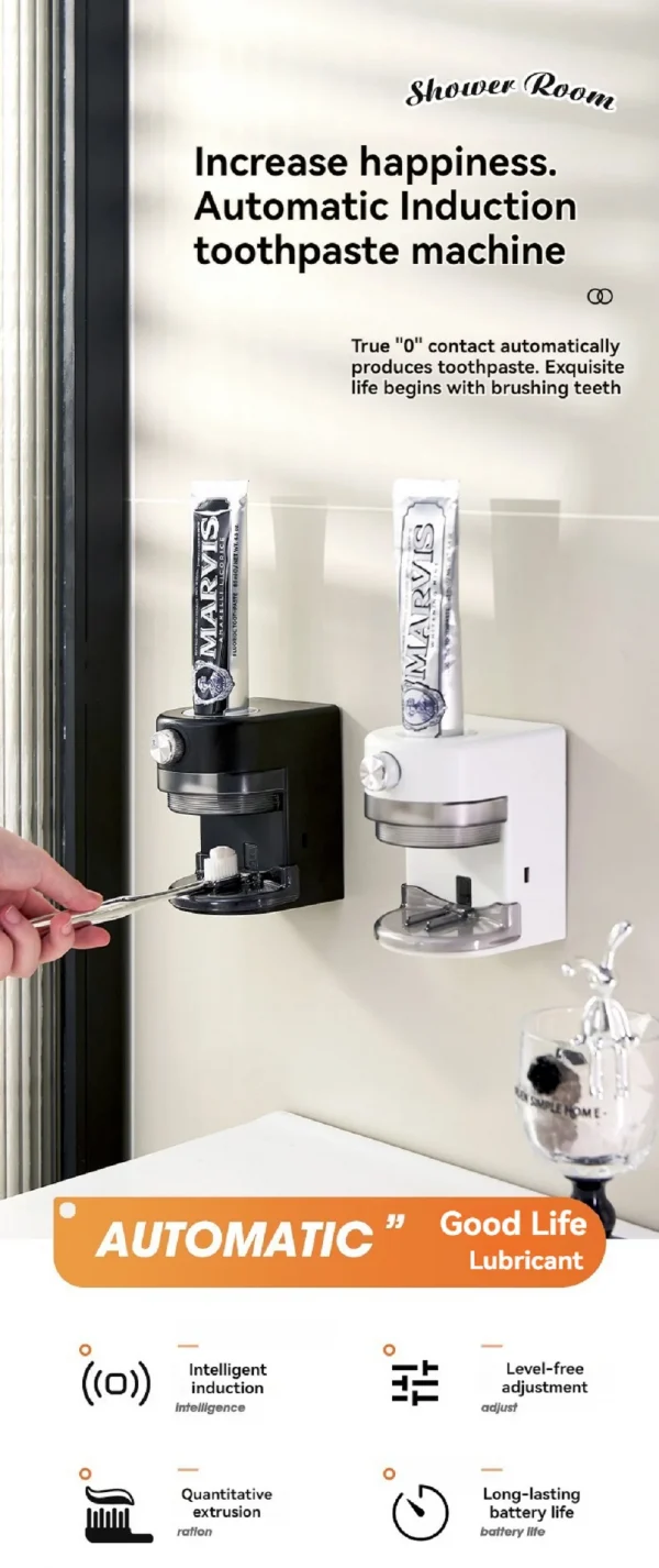 عصارة معجون أسنان أوتوماتيكية قابلة للإزالة بدون حفر.