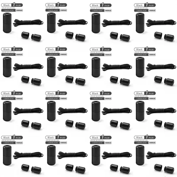 Elastic No Tie Shoelaces Semicircle Shoe Laces For Kids and Adult Sneakers Shoelace Quick Lazy Metal Lock Laces Shoe Strings